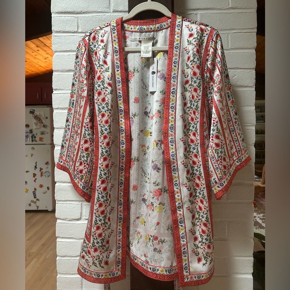 Alice + Olivia Reversible Floral Kimono
